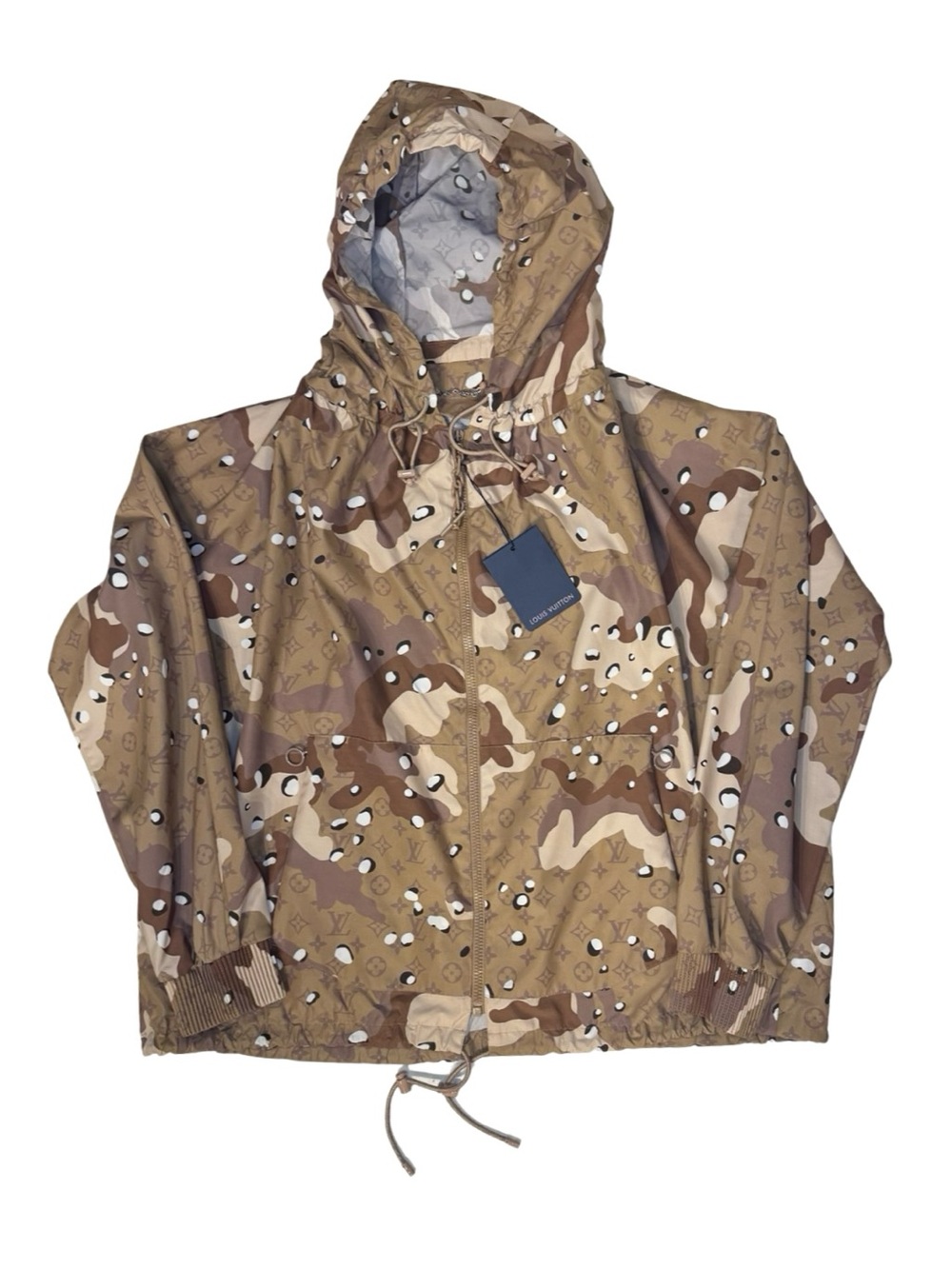 LOUIS VUITTON MONOGRAM CAMO NYLON WINDBREAKER